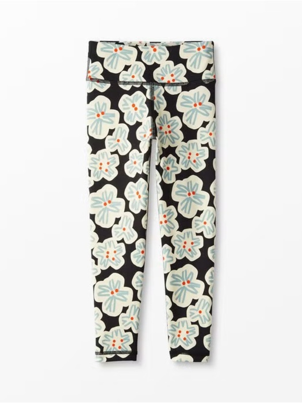 Hanna Andersson Girls Active Print MadeToStretch Leggings 2T Tropical Lily